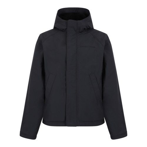 Canada Goose Black Hybrid Hooded Jacket.