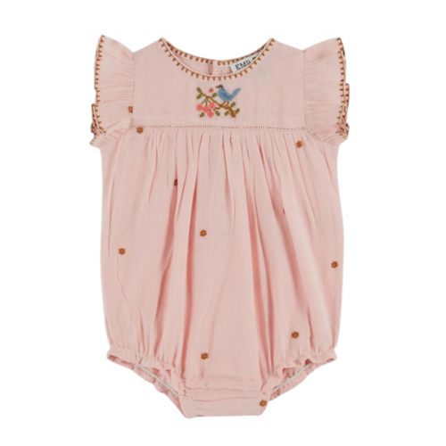 Combibloomer embroidered pink flowers