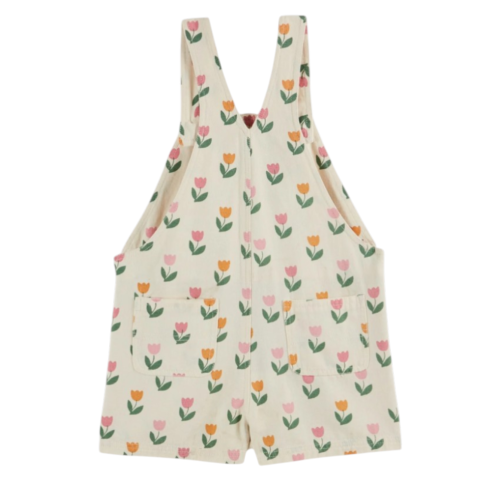 Overalls cream tulips 2