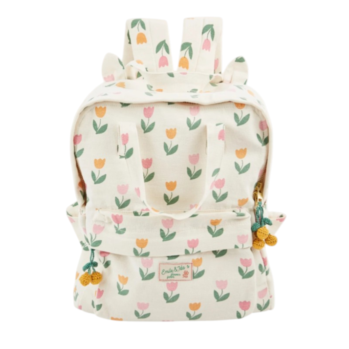 Backpack ecru Tulips
