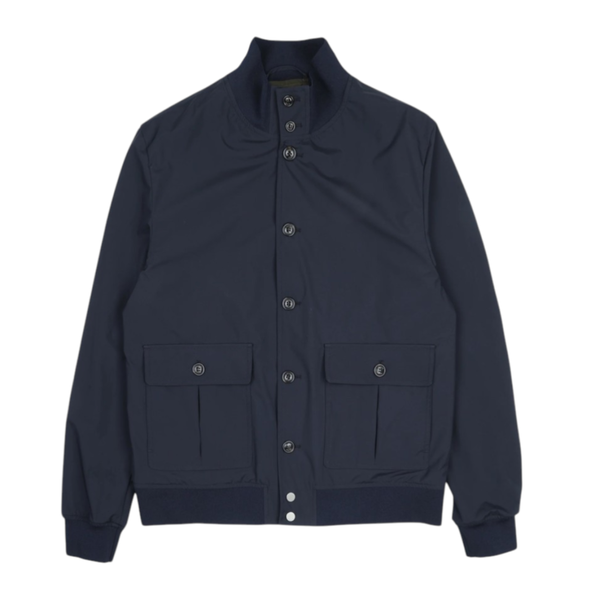 Microfiber pocket jacket Blue Navy