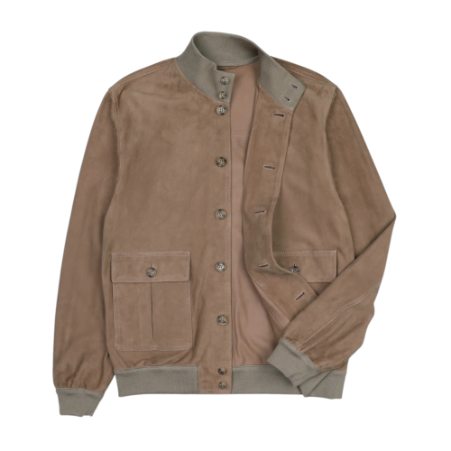 Suede jacket unlined grege 2