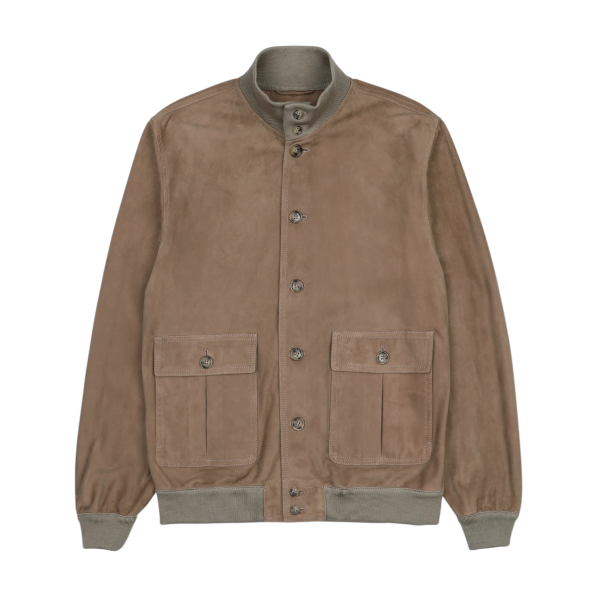 Suede jacket unlined grege