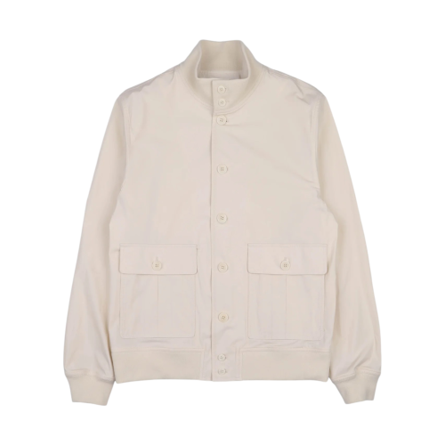 Jacket in stretch poplin unlined Champignon