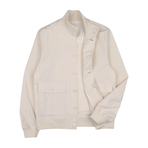 Jacket in stretch poplin unlined Champignon 2