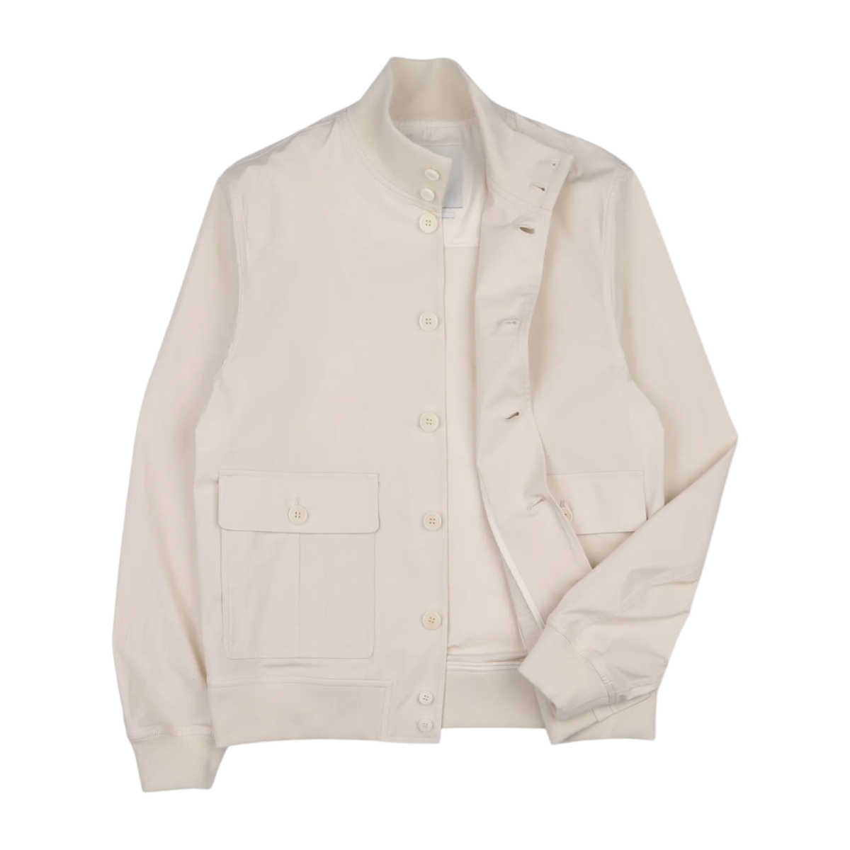 Jacket in stretch poplin unlined Champignon