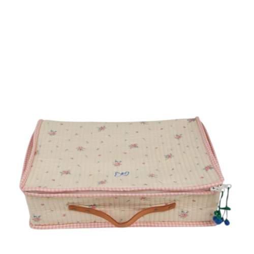Suitcase Ecru floral