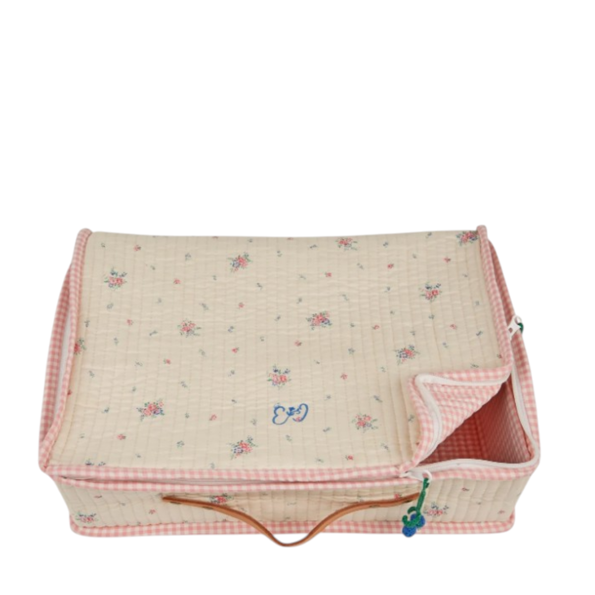 Suitcase Ecru floral