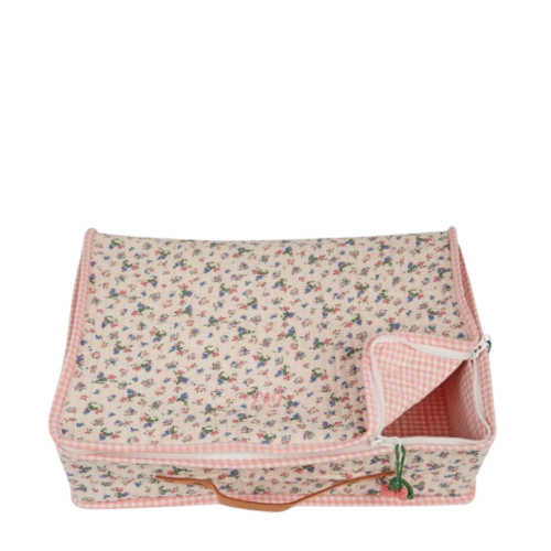 Suitcase Pink with patterns