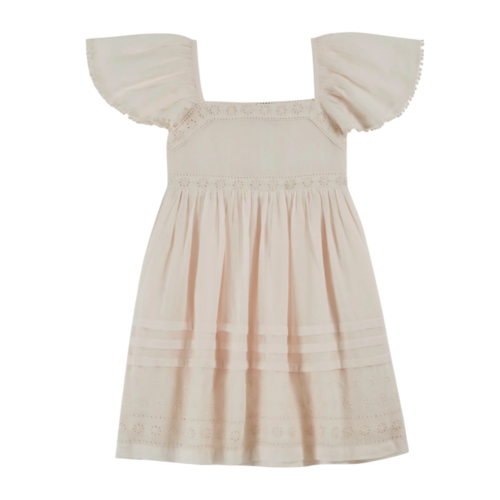 Dress cream English embroidery 2