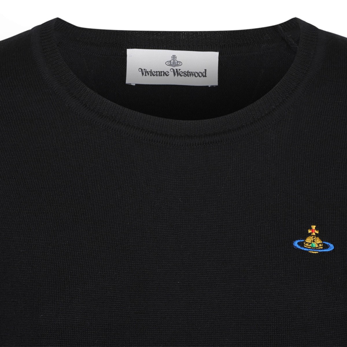 Black Logo Embroidered Jumper