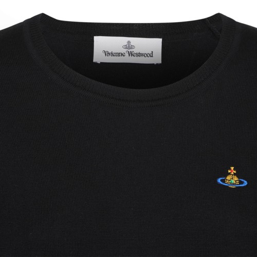 Black Logo Embroidered Jumper