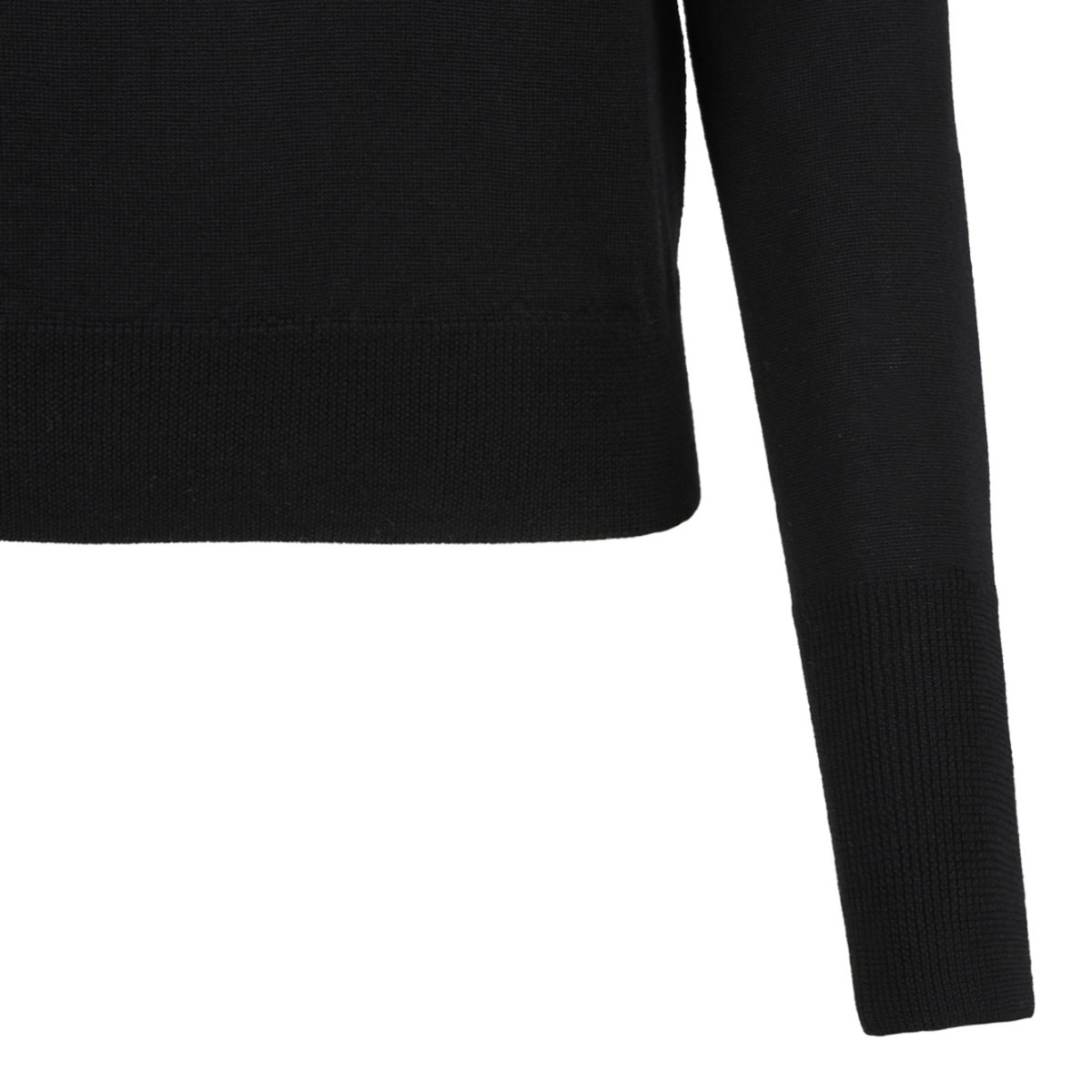 Black Logo Embroidered Jumper