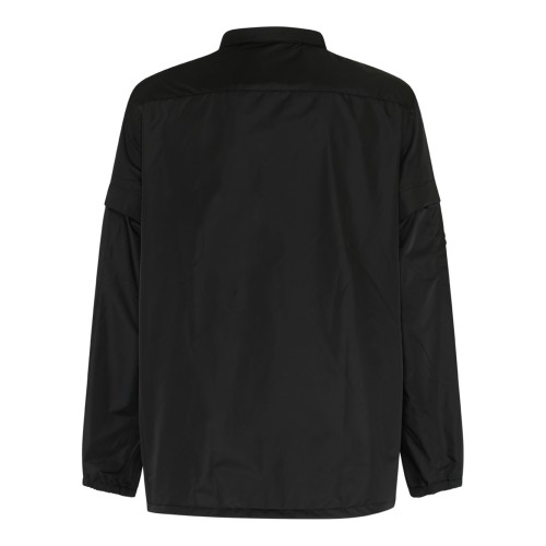 Black Nylon Logo Clip Jacket 2