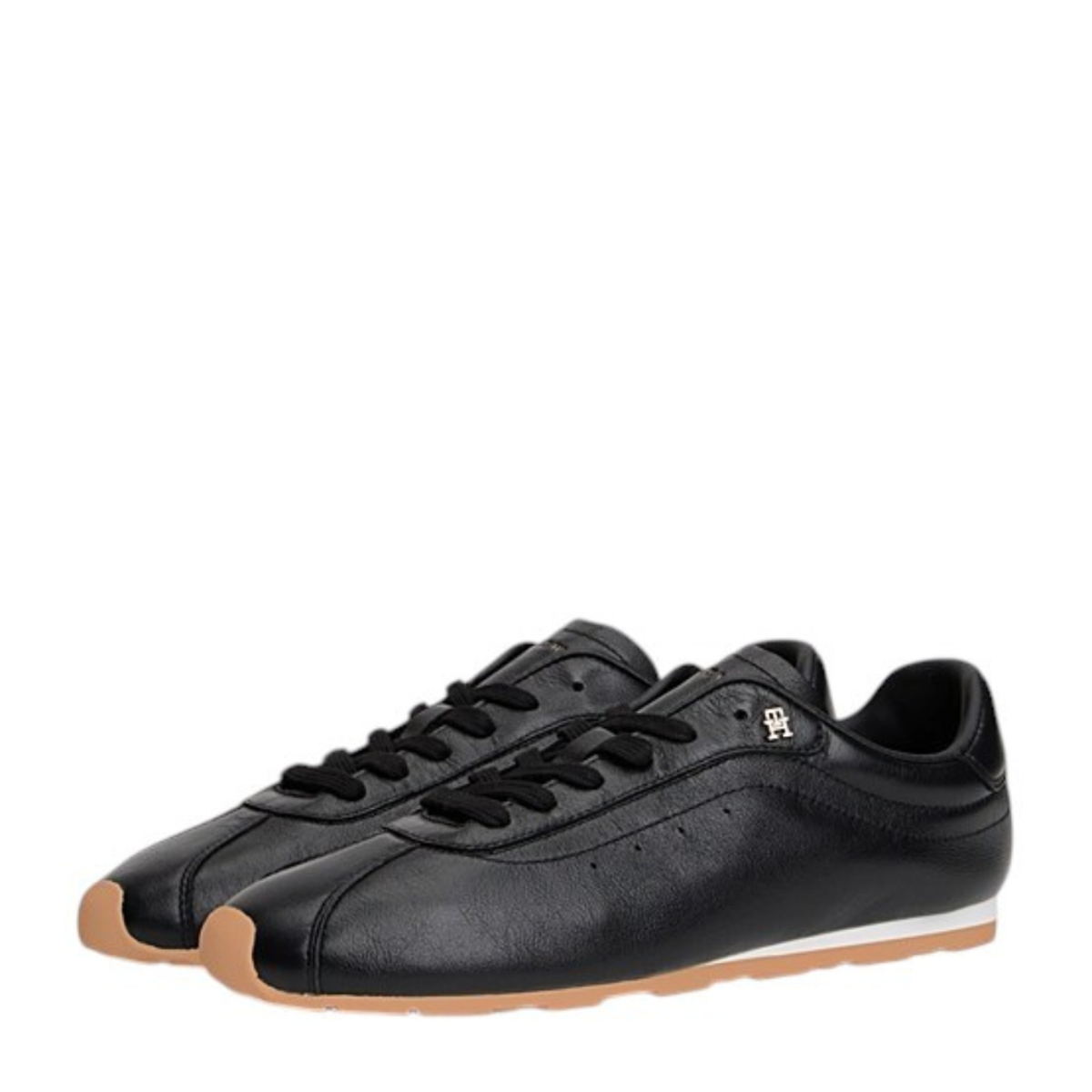 Black Low Profile Runner Sneakers