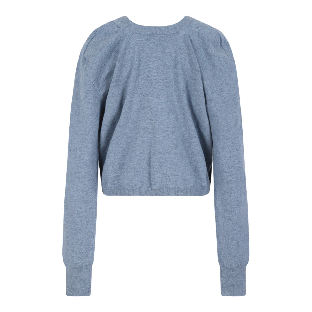 Wool cardigan with V-neck