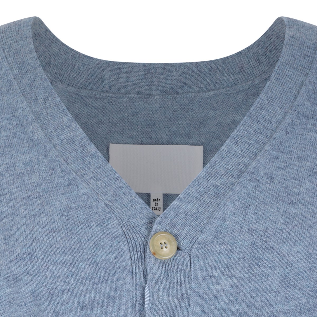 Wool cardigan with V-neck