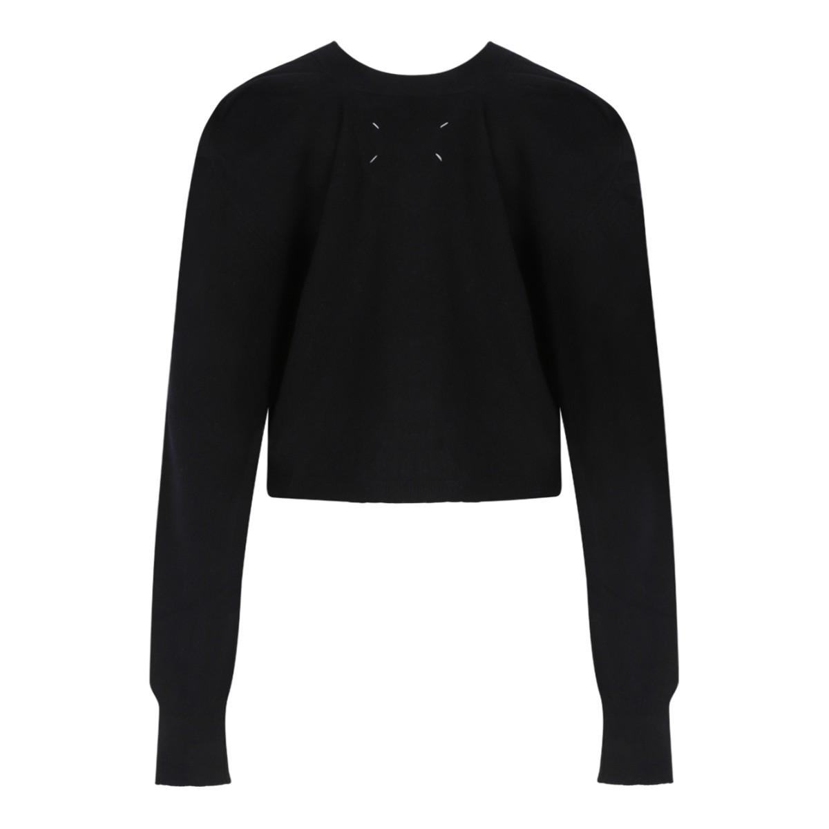 Wool cardigan with V-neck