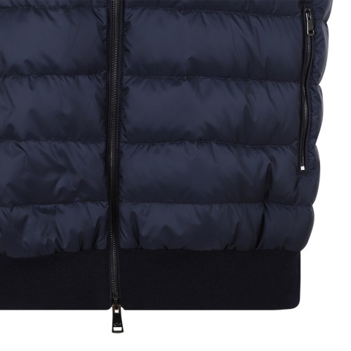 Paul & Shark Navy Blue Quilted Down Vest.