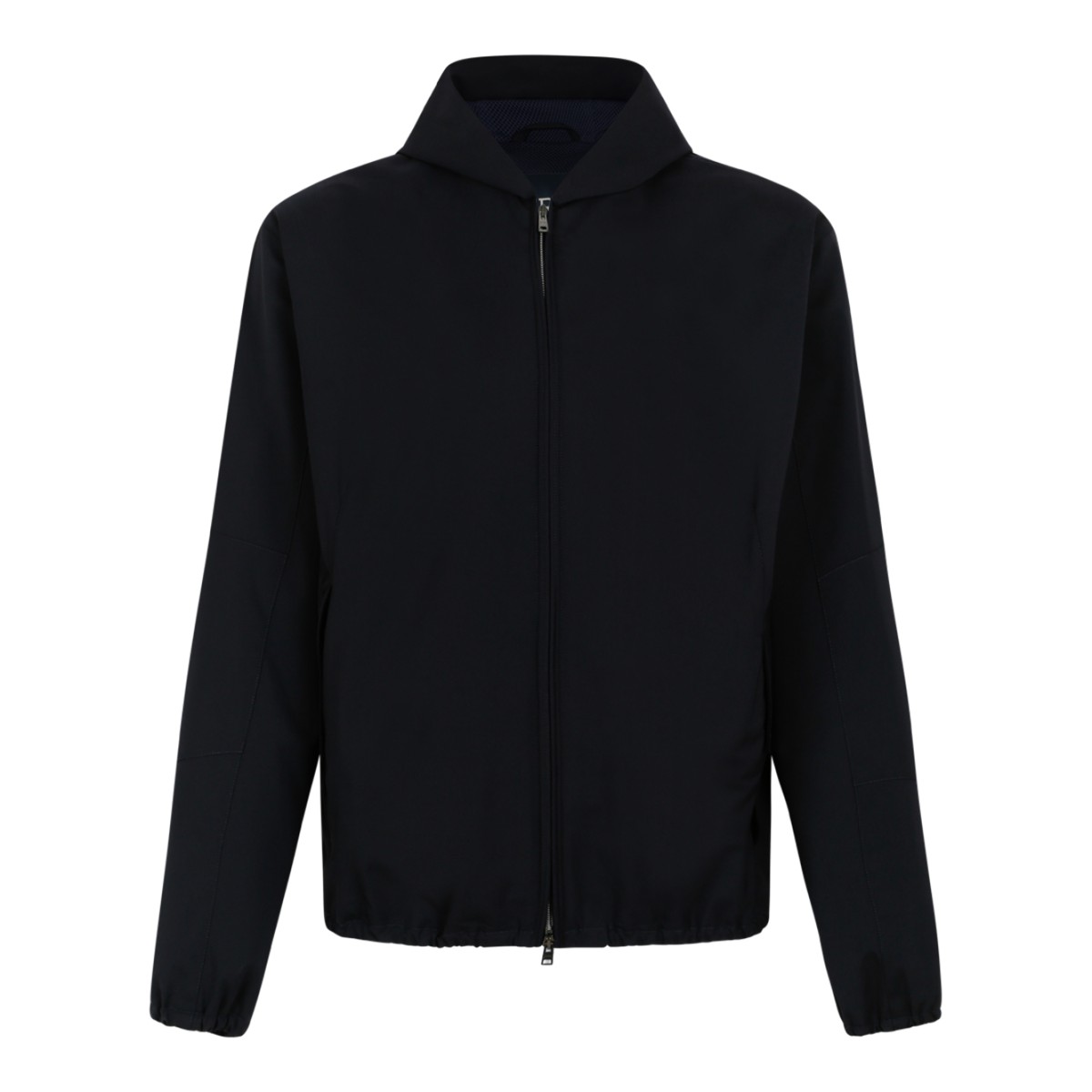Herno Navy Blue Lightweight Zip Jacket.