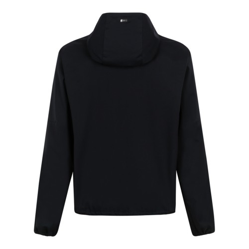 Herno Navy Blue Lightweight Zip Jacket. 2