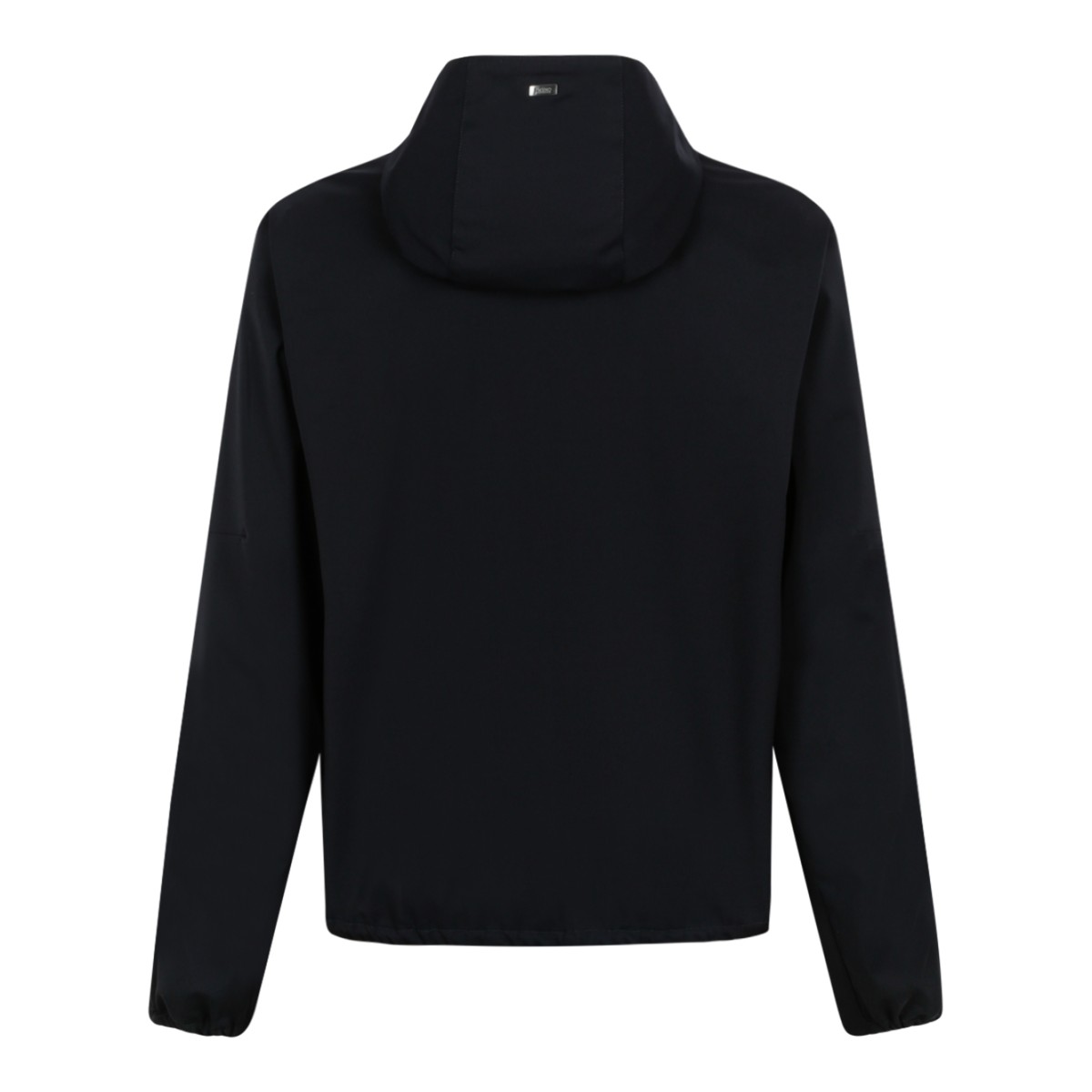 Herno Navy Blue Lightweight Zip Jacket.