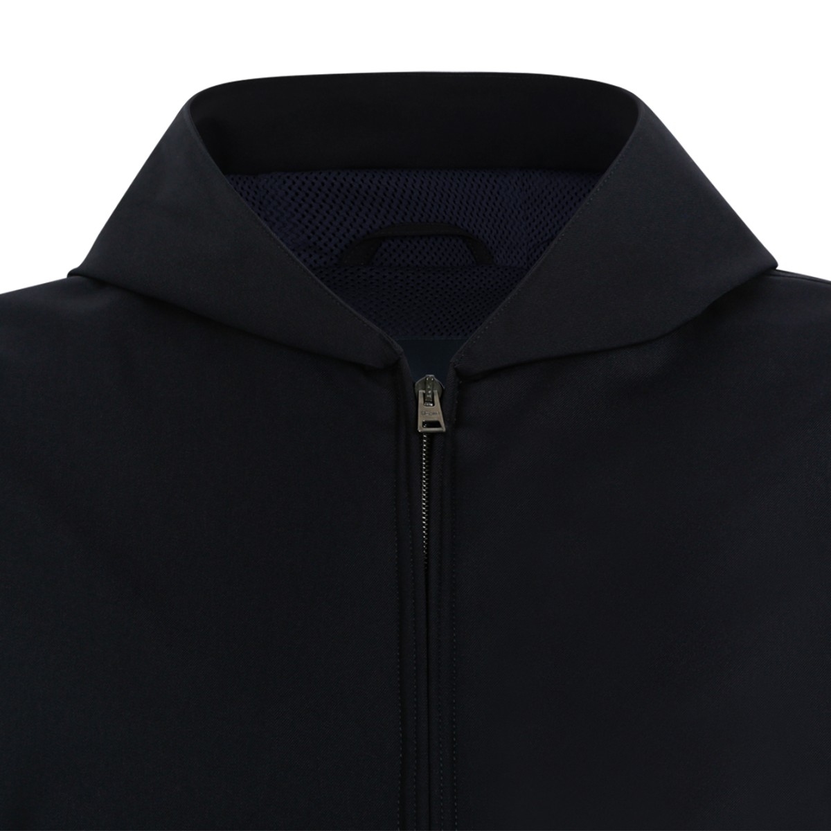 Herno Navy Blue Lightweight Zip Jacket.