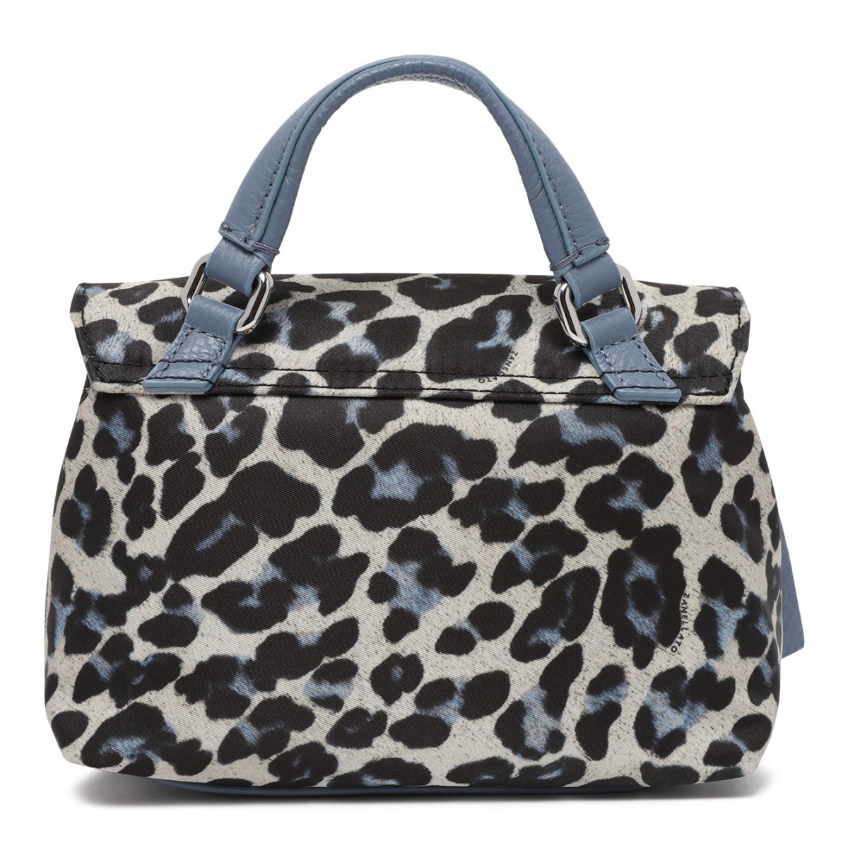 Zanellato Grey Leopard Print Postina Bag.