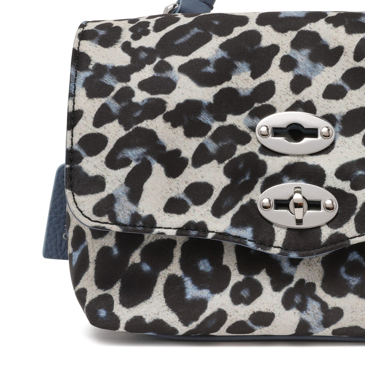 Zanellato Grey Leopard Print Postina Bag.