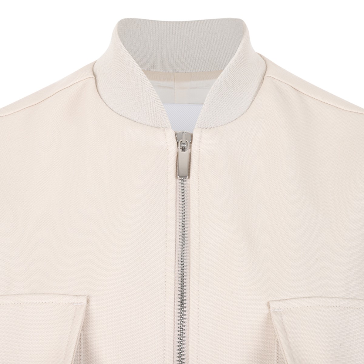 Nine In The Morning Beige Sleeveless Utility Jacket.