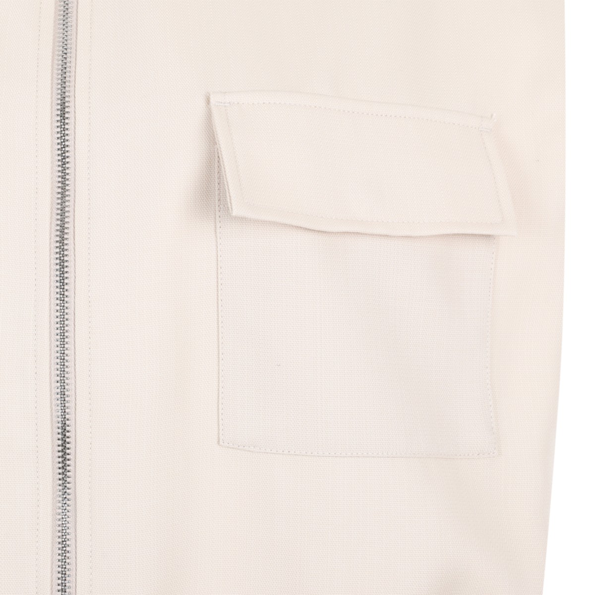 Nine In The Morning Beige Sleeveless Utility Jacket.