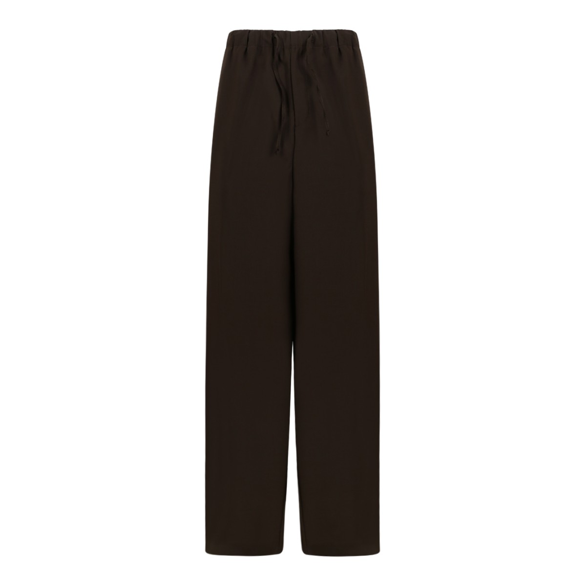 Boss x David Beckham Dark Brown Drawstring Trousers.