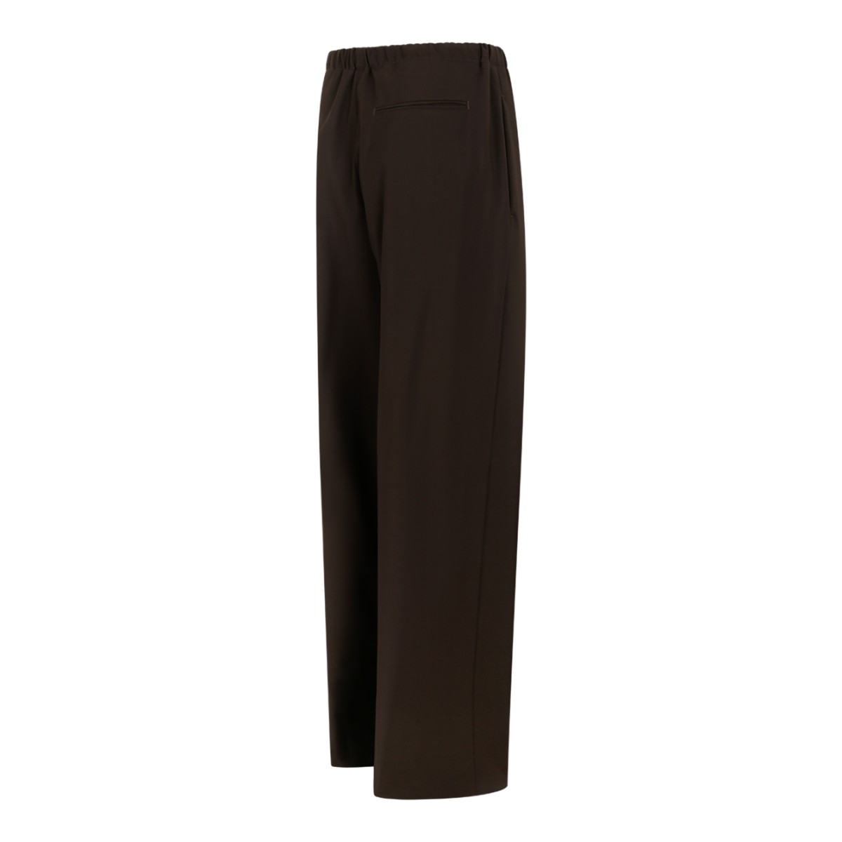 Boss x David Beckham Dark Brown Drawstring Trousers.
