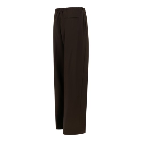 Boss x David Beckham Dark Brown Drawstring Trousers.