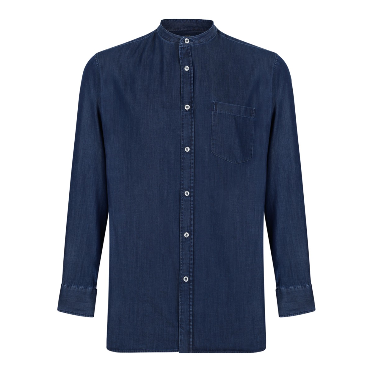 Paul & Shark Blue Cotton Button-Down Shirt.
