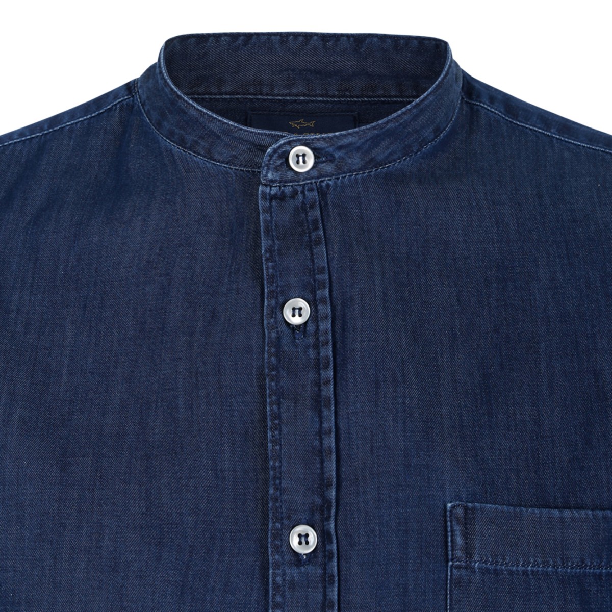 Paul & Shark Blue Cotton Button-Down Shirt.