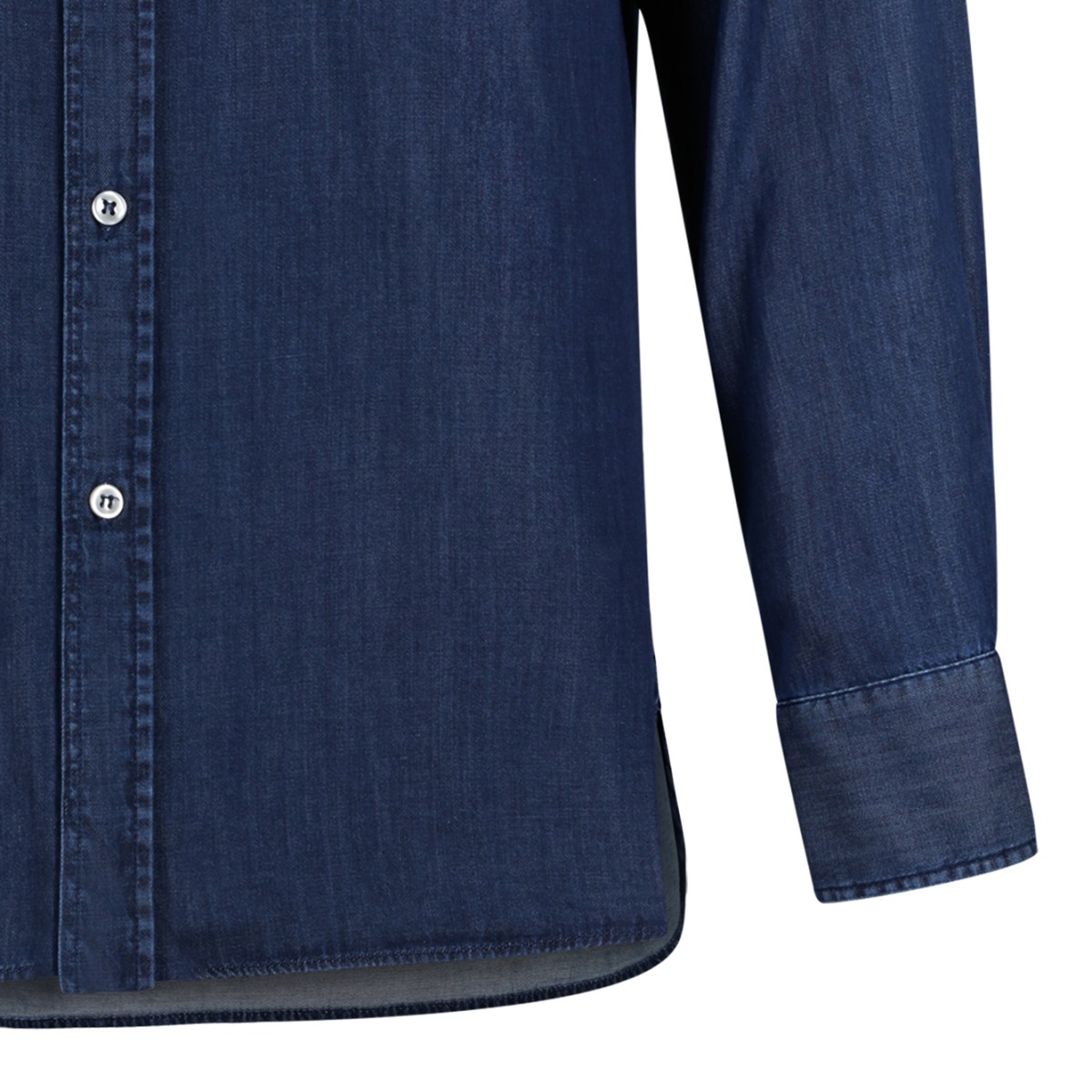 Paul & Shark Blue Cotton Button-Down Shirt.