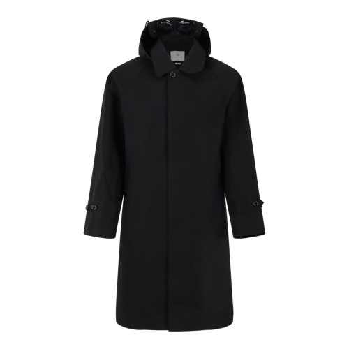 C.P. Company Grey Hooded Technical Coat with Goggles.