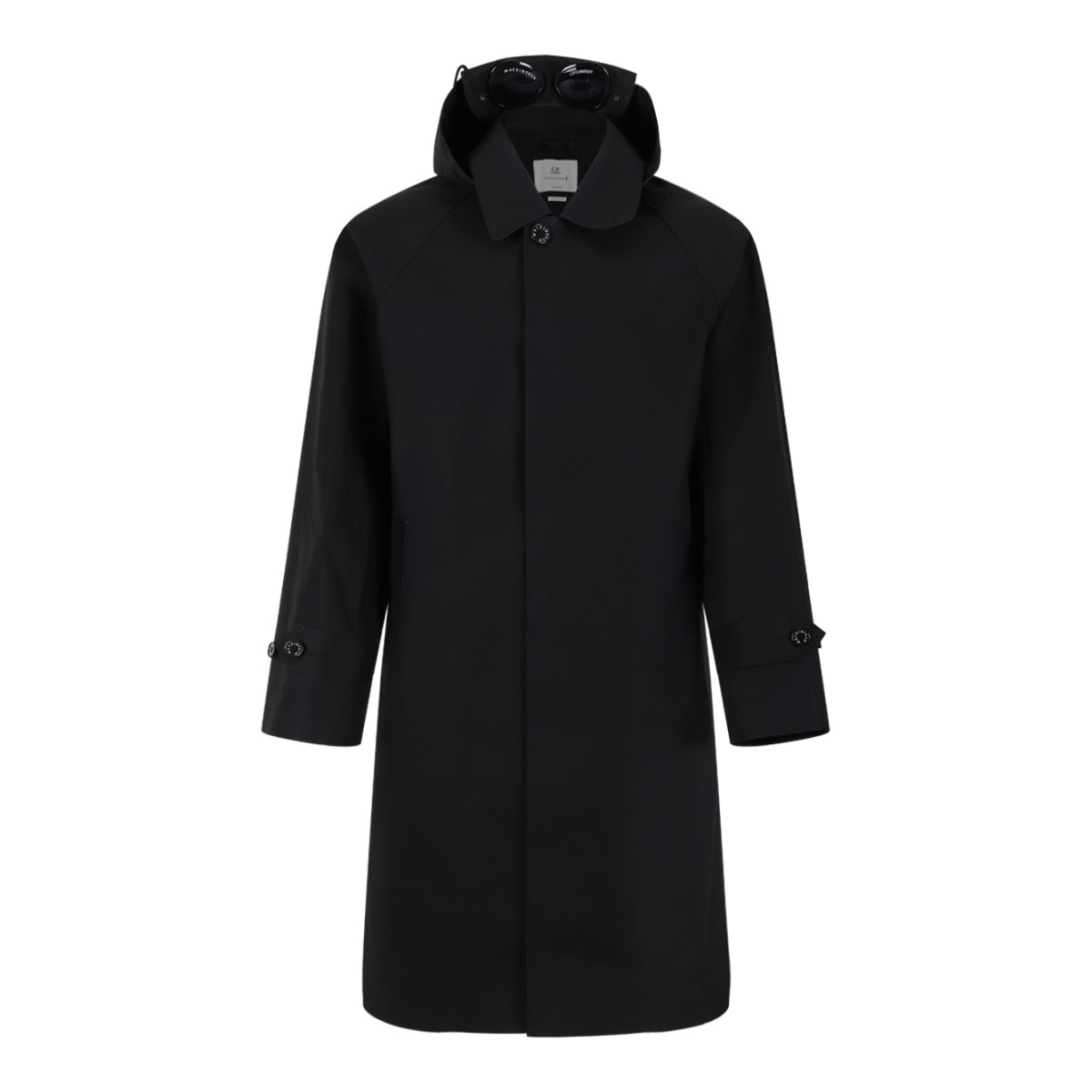C.P. Company Grey Hooded Technical Coat with Goggles.