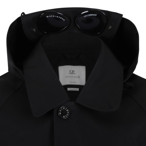 C.P. Company Grey Hooded Technical Coat with Goggles.