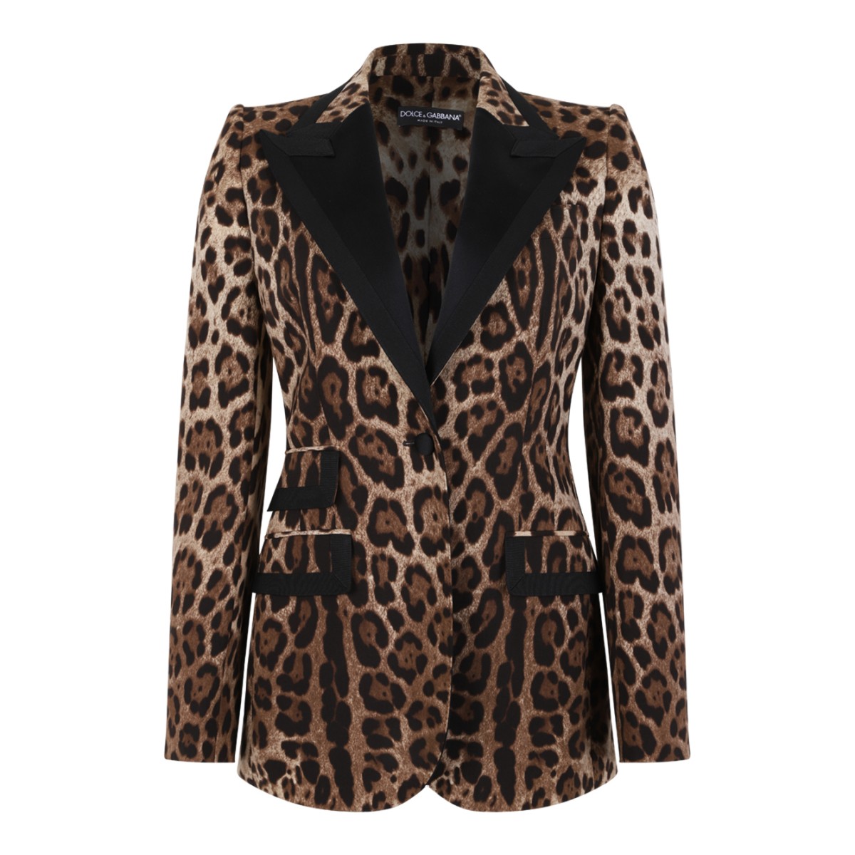 Dolce & Gabbana Leopard Print Tailored Blazer.  
