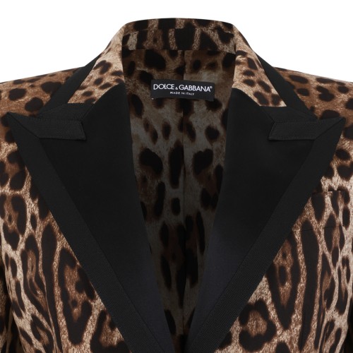 Dolce & Gabbana Leopard Print Tailored Blazer.  