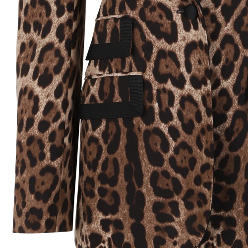 Dolce & Gabbana Leopard Print Tailored Blazer.  