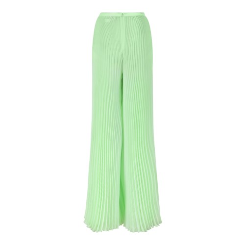 Genny Light Green Pleated Maxi Skirt. 2