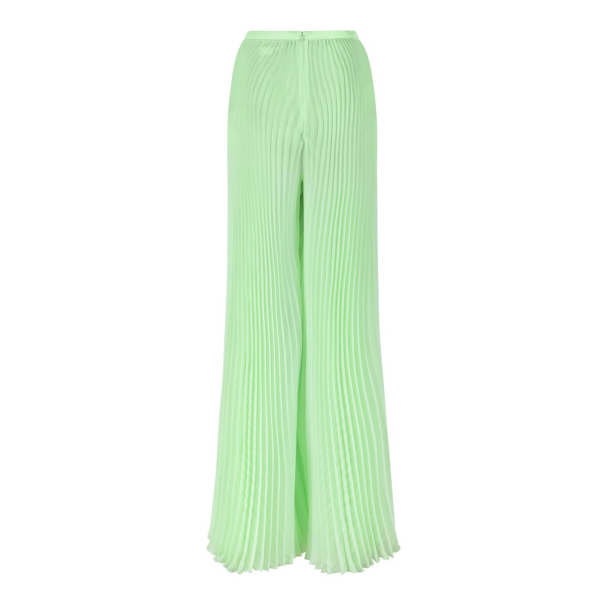 Genny Light Green Pleated Maxi Skirt.