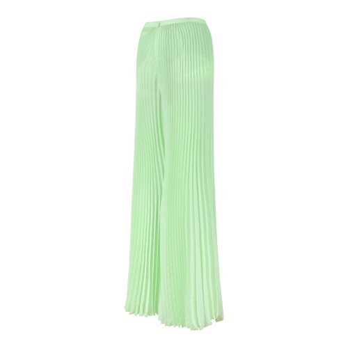 Genny Light Green Pleated Maxi Skirt.