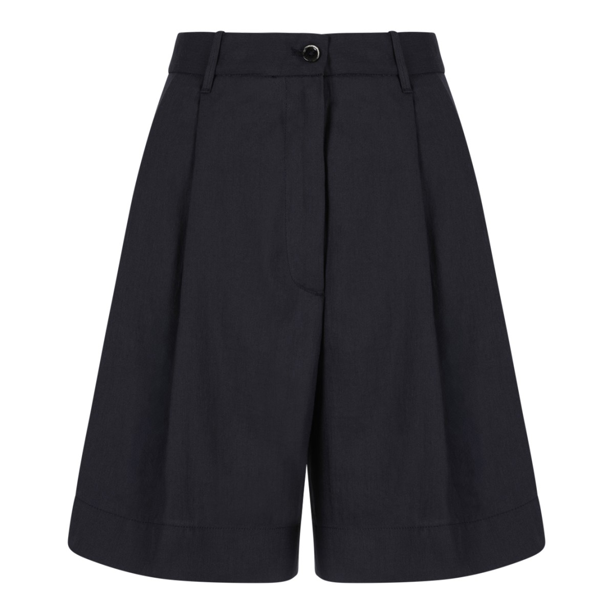 Nine In The Morning Navy Tailored Bermuda Shorts.