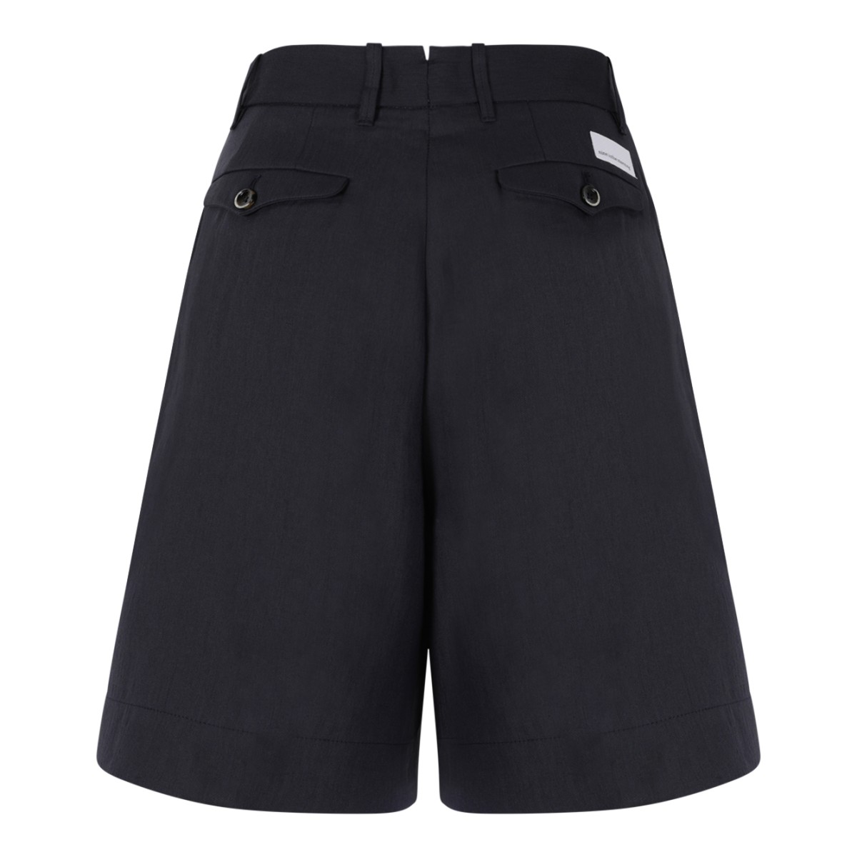 Nine In The Morning Navy Tailored Bermuda Shorts.