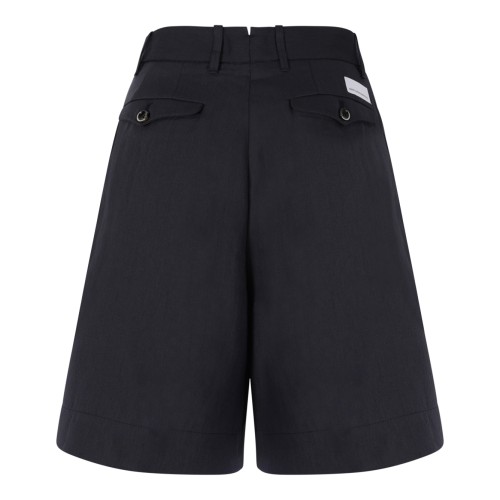 Nine In The Morning Navy Tailored Bermuda Shorts.
