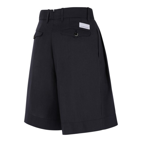 Nine In The Morning Navy Tailored Bermuda Shorts.